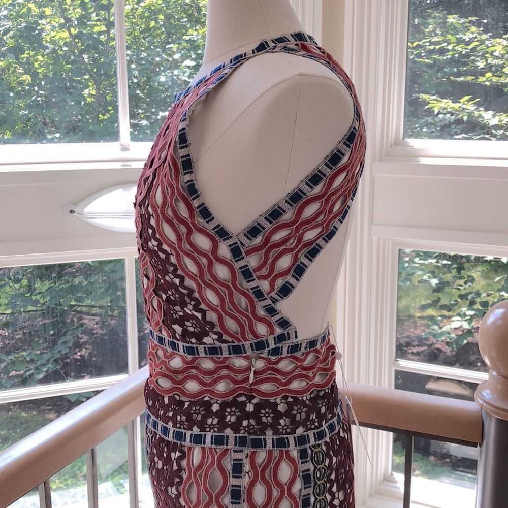 Tory Burch Multicolor Geometric Print Maxi Dress - Picture 7 of 15